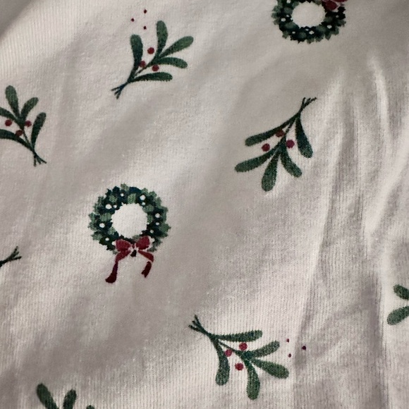 Petit Lem Christmas Pajamas Wreaths Size 6 - Very Good Condition - Picture 2 of 7